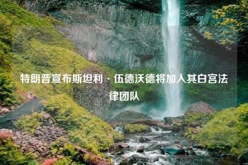 特朗普宣布斯坦利·伍德沃德将加入其白宫法律团队