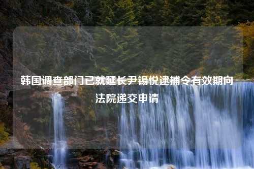 韩国调查部门已就延长尹锡悦逮捕令有效期向法院递交申请