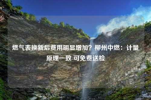 燃气表换新后费用明显增加？柳州中燃：计量原理一致 可免费送检