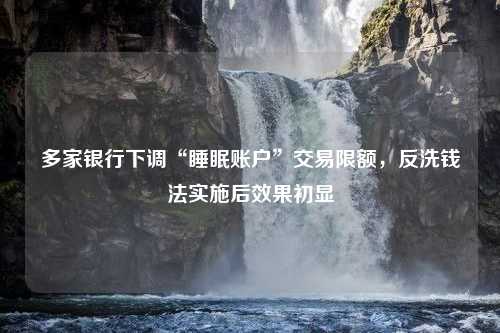 多家银行下调“睡眠账户”交易限额，反洗钱法实施后效果初显