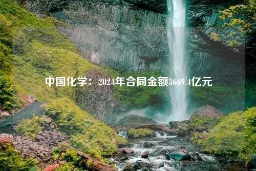 中国化学：2024年合同金额3669.4亿元