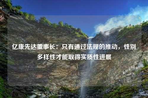 亿康先达董事长：只有通过法规的推动，性别多样性才能取得实质性进展