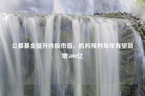 公募基金提升持股市值，机构预判每年有望新增5000亿