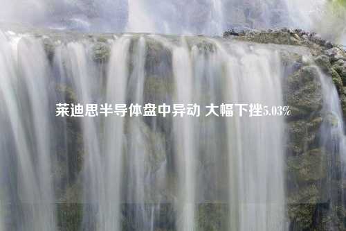 莱迪思半导体盘中异动 大幅下挫5.03%