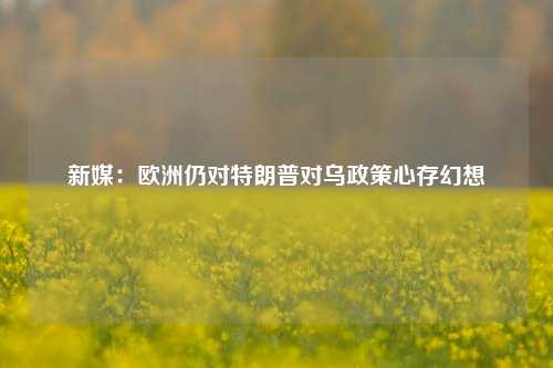 新媒：欧洲仍对特朗普对乌政策心存幻想-第1张图片-山东省农村信用社联合社泰安办事处