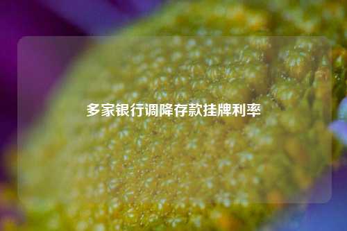 多家银行调降存款挂牌利率-第1张图片-山东省农村信用社联合社泰安办事处